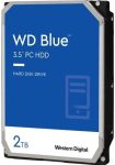 Western Digital 2TB WD Blue 3.5 SATA 6 Gb/s PC Hard Drive Used HDD