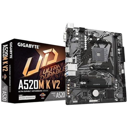GIGABYTE A520M K V2 mATX AM4 Motherboard Open Box