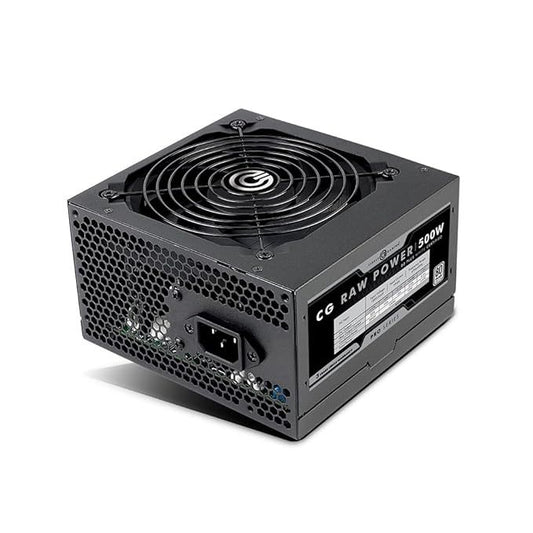 Circle CG RAW Power 500 WATTS Gaming Power Supply - Non-Modular | 80 Plus White Certified Used PSU