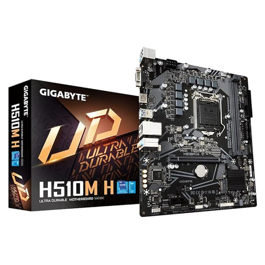 Gigabyte H510M H Ultra Durable DDR4 LGA1200 Micro ATX Used Motherboard