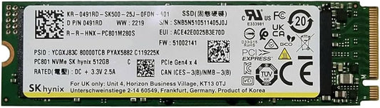 SK Hynix 512GB NVMe M.2 (2280) Internal SSD Used SSD