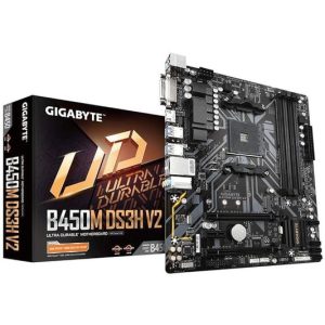 GIGABYTE B450M DS3H V2 AM4 Socket DDR4 New, Open Box Motherboard