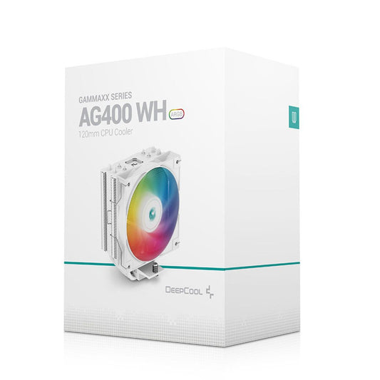 Deepcool AG400 WH ARGB CPU Air Cooler New, Open Box CPU Cooler